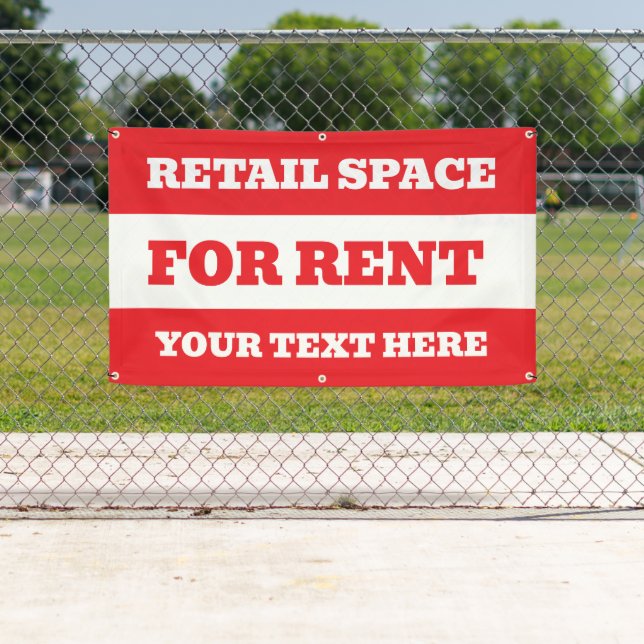 Bannière modifiable personnalisée à louer (En situation)