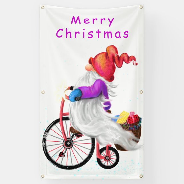 Bannière Noël Gnome (Vertical)