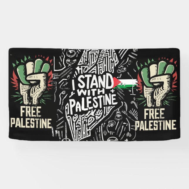 bannière palestine libre (Horizontal)