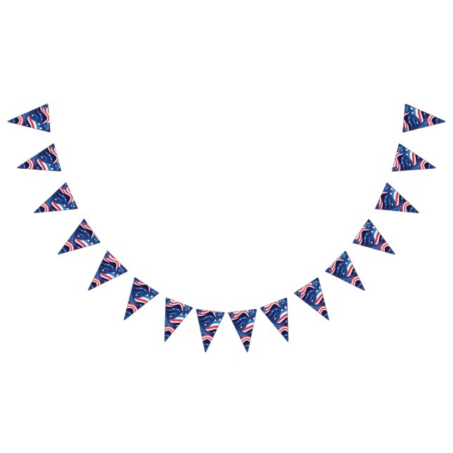 Bannière patriotique drapeaux (Tout)