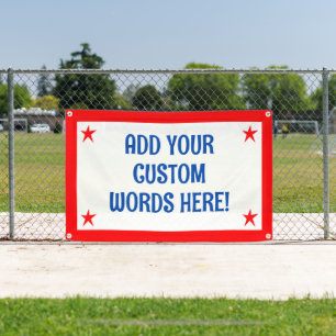 Bannière patriotique personnalisée