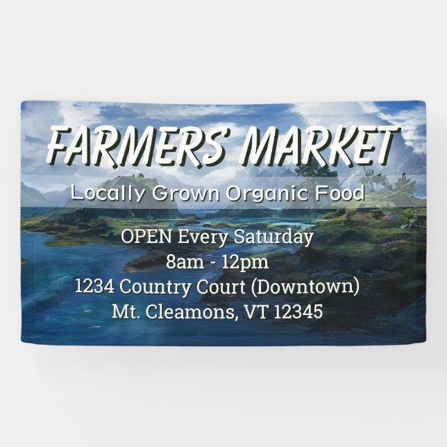 Bannière Paysage Farmer Personnalisé (Horizontal)