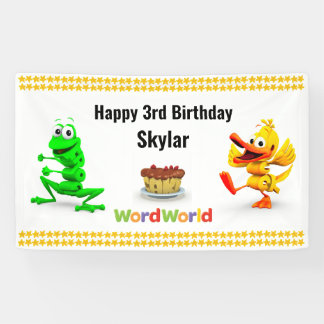 Bannière personnalisable d'anniversaire de