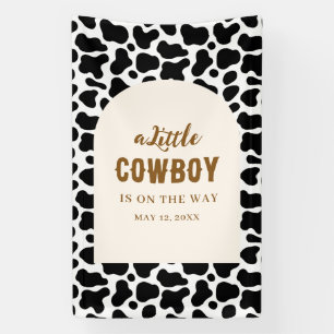 Bannière personnalisée avec impression de vache po