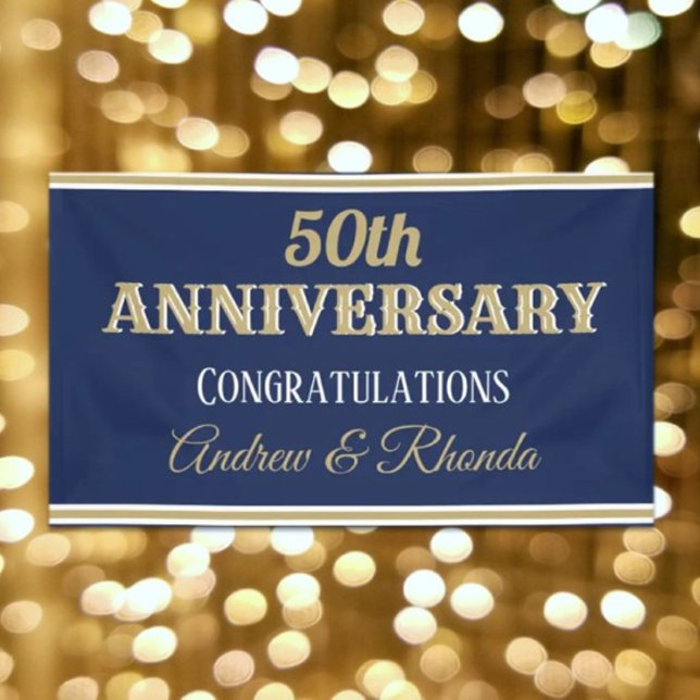 Bannière personnalisée Classy Anniversary (Créateur téléchargé)