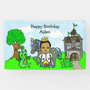 Bannière personnalisée d'anniversaire du Prince