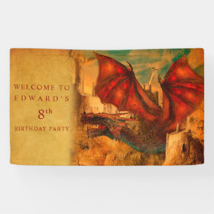 Bannière personnalisée de fête d'anniversaire de d
