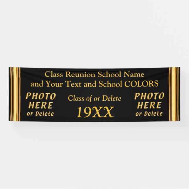 Bannière PERSONNALISÉE de la Réunion de classe (Horizontal)