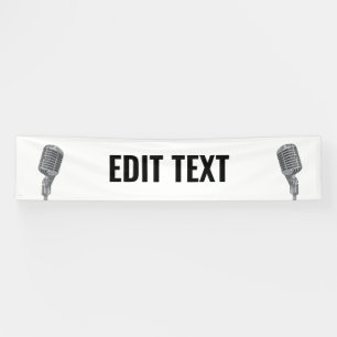 Bannière personnalisée de l'événement Microphone v