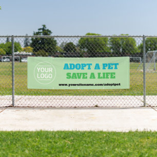 Bannière personnalisée de photo pour adopter un an