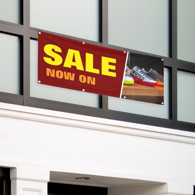 Bannière personnalisée de publicité pour vente en  (Bâtiment extérieur)