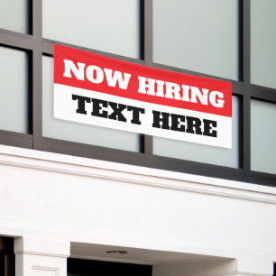 Bannière personnalisée de recrutement