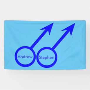 Bannière personnalisée pour amants gays