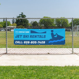 Bannière personnalisée pour la location de jet ski