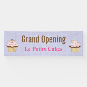 Bannière personnalisée pour l'entreprise de Cupcak