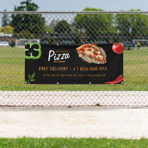 Bannière personnalisée pour pizzéria