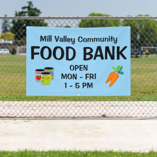 Bannière personnalisée pour une banque alimentaire