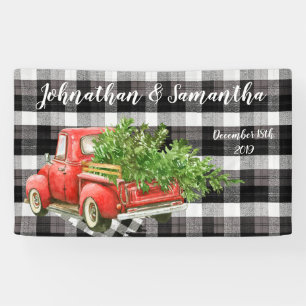 Bannière personnalisée XMAS 3'x 5' Plaid contre Bu