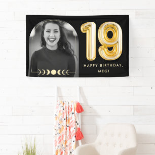 Bannière photo du 19e anniversaire de l'or céleste