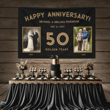 Bannière photo du 50e anniversaire du Mariage Blac