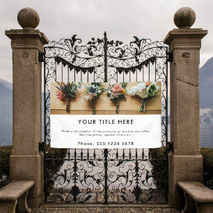 Bannière photo et texte promotionnels