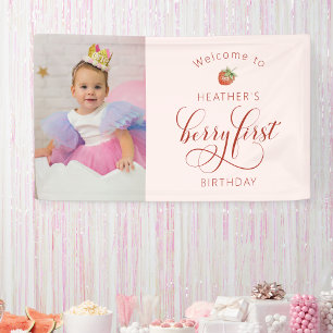 Bannière pour le premier anniversaire de Pink Berr