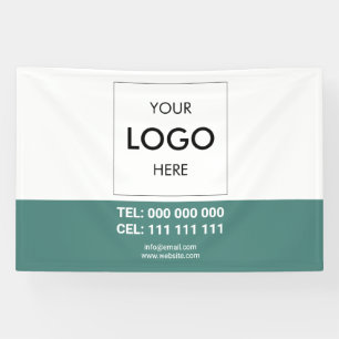 Bannière professionnelle minimaliste du logo
