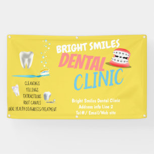 Bannière promotionnelle de clinique dentaire de