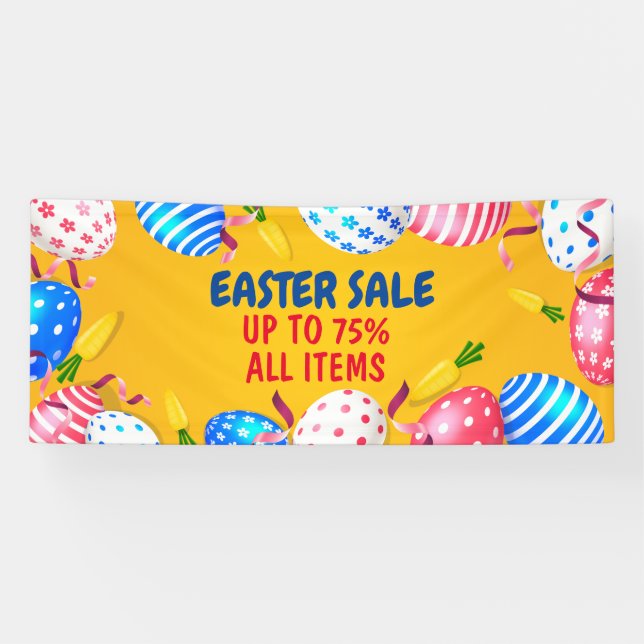 Bannière promotionnelle de Pâques (Horizontal)