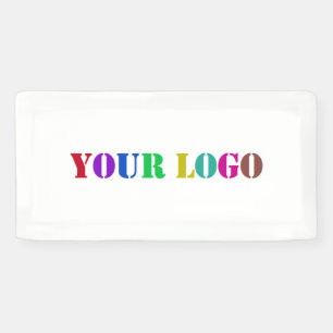 Bannière promotionnelle du logo de l'entreprise pe