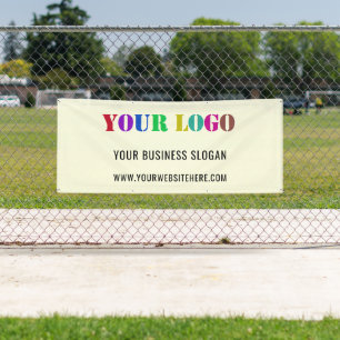 Bannière promotionnelle du logo de l'entreprise pe