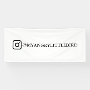Bannière promotionnelle Instagram 2,5x6 pieds