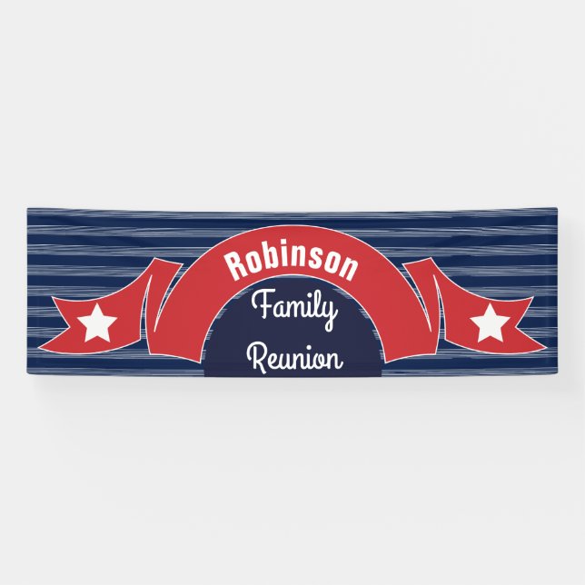 Bannière rouge de ruban (Horizontal)