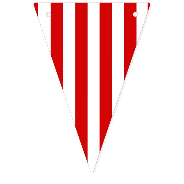 Bannière rouge et blanche de partie de rayure (Premier drapeau)