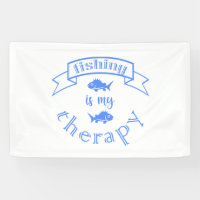 Bannière ruban La pêche est ma thérapie