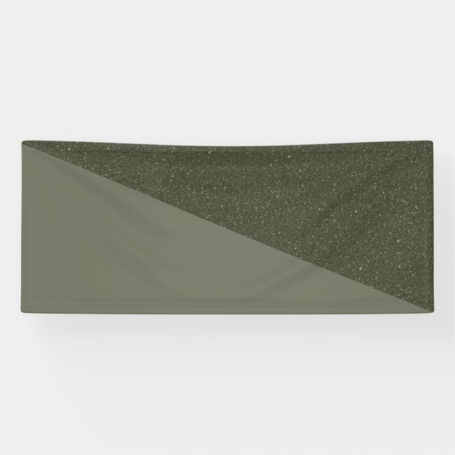 Bannière Texturée Verte Mousse Diagonale (Horizontal)