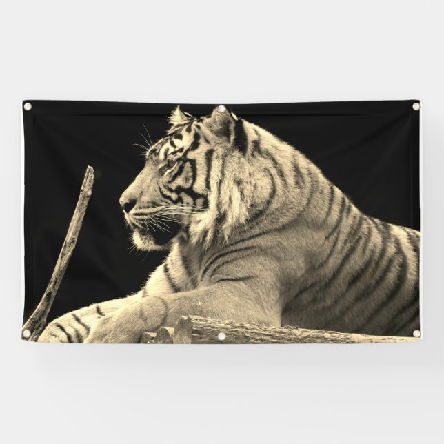 Bannière TIGER AVEC GROMMETS (Horizontal)