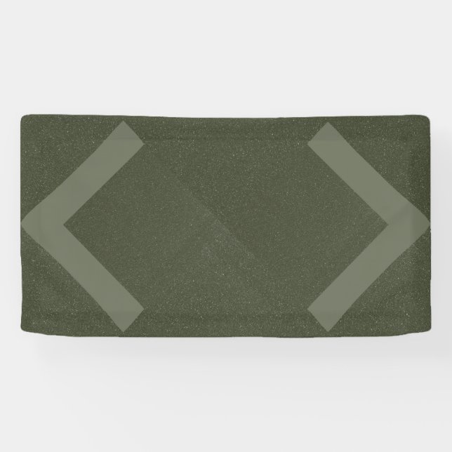Bannière Vert mousse Double Chevron (Horizontal)