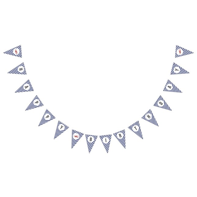 Bannière vintage de joyeux anniversaire d'avion (Tout)