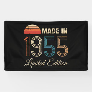 Bannière Vintage du 70e anniversaire 1955