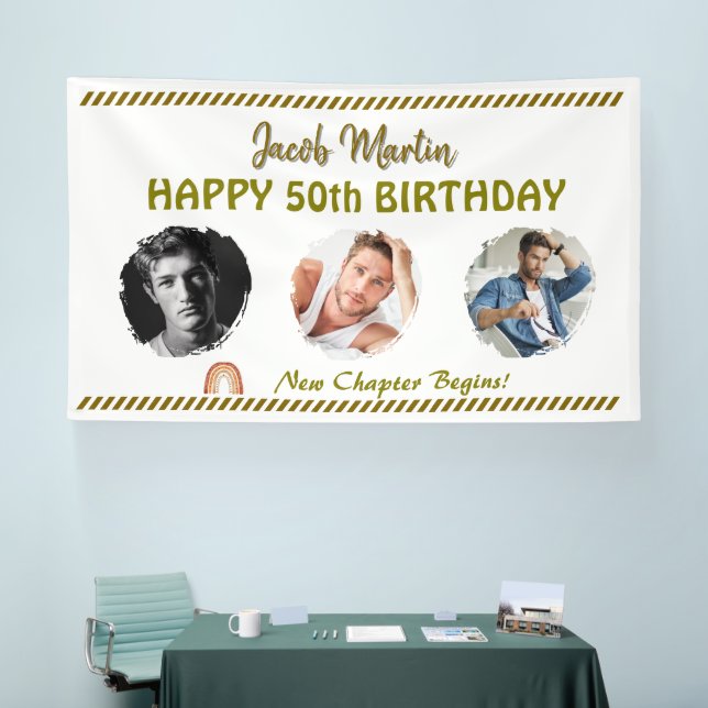 Bannière Vinyl fête d'anniversaire personnalisée (Salon professionnel)