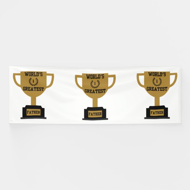 Bannière vinyle 4x12 pour la fête des pères la plu (Horizontal)