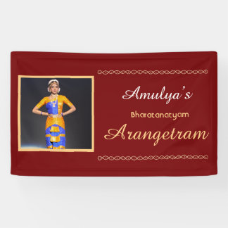 Bannière vinyle Bharatanatyam Arangetram