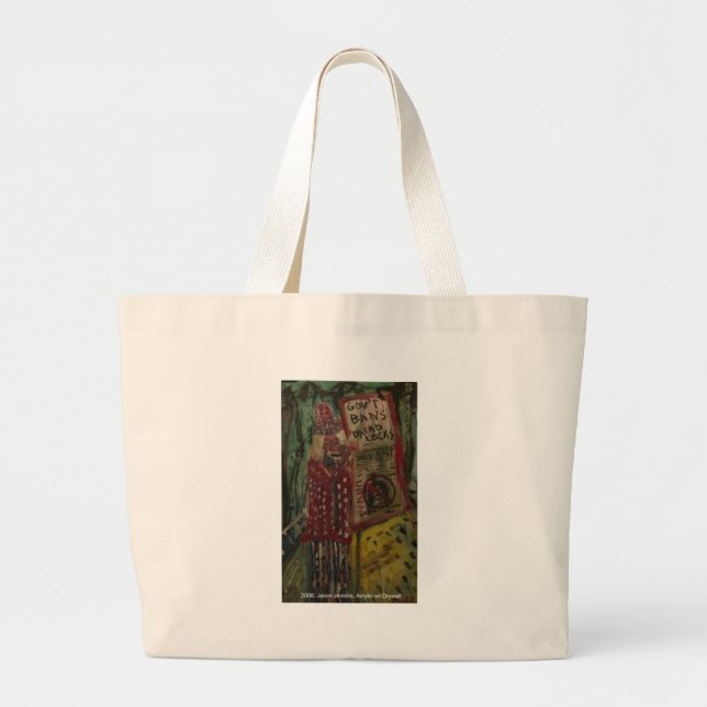 banning of the dread large tote bag (Front)