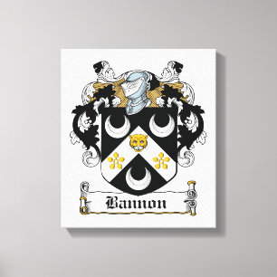 Bannon Family Crest Canvas Print