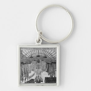 Banquet in the Romer Hall at Frankfurt-am-Main Keychain