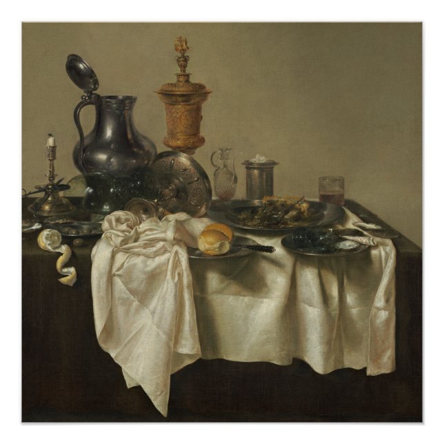 Banquet Piece with Mince Pie Willem Claesz Heda Poster (Front)