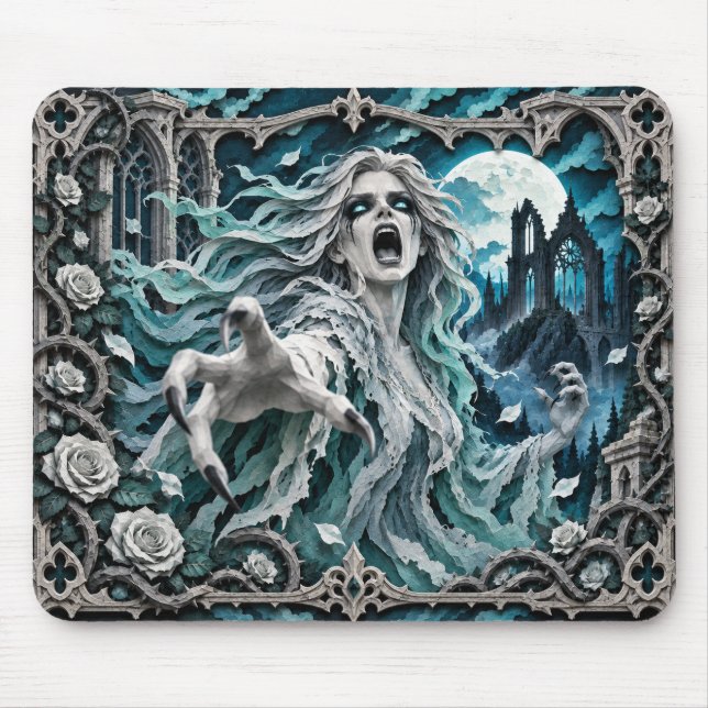 Banshee, Paper Cut Monster Mouse Pad (Front)