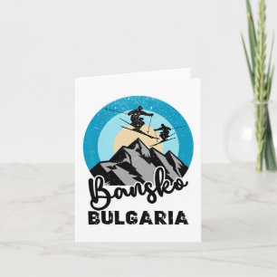Bansko Bulgaria Ski Snowboarding Card
