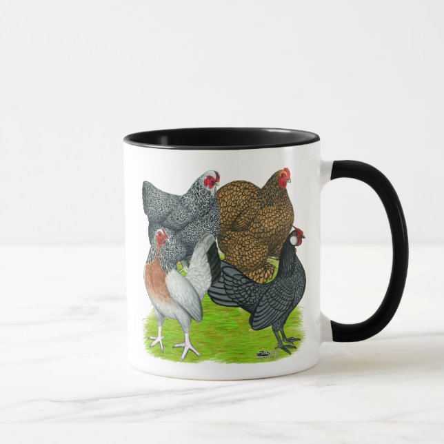 Bantam Hen Quartet Mug (Right)